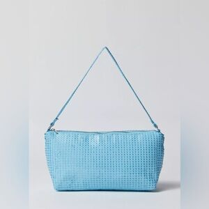 NWT HVISK Sierra Sequins Bag, Blue Mist, Spring Clutch, Pop of Color